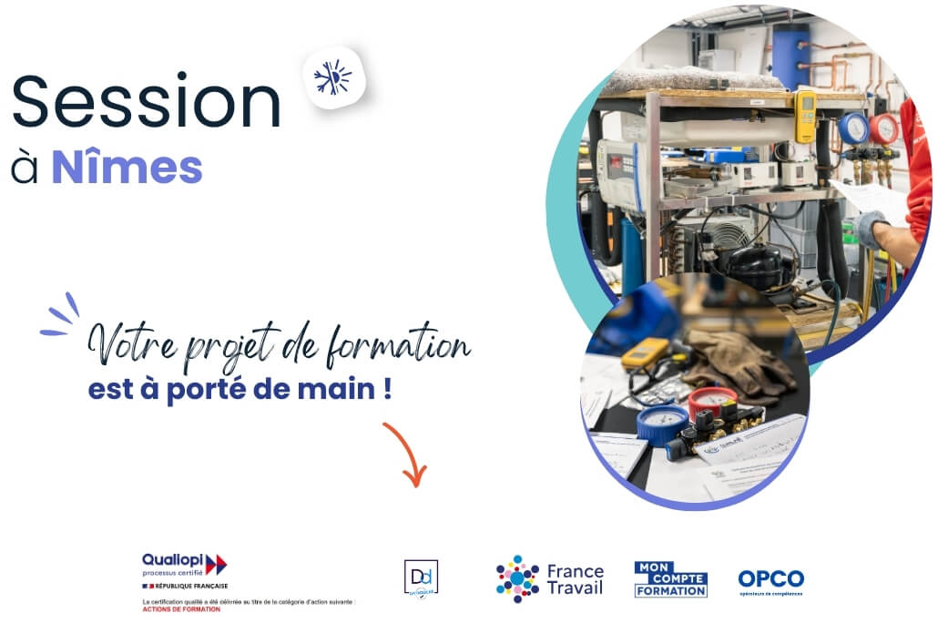 Formation attestation d'aptitude à la manipulation des fluides frigorigènes nimes