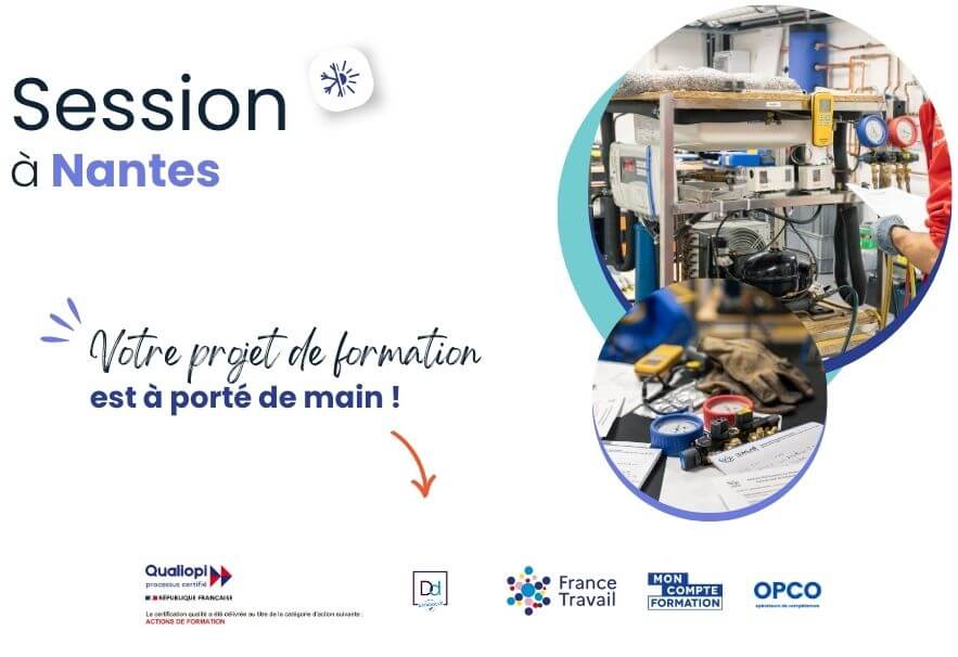 formation attestation d'aptitude à la manipulation des fluides frigorigènes nantes