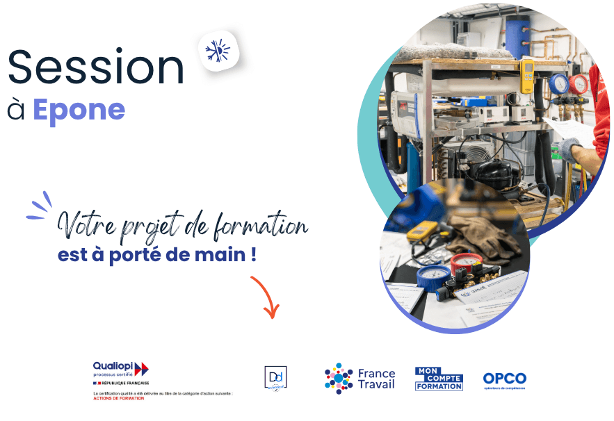 formation attestation d'aptitude à la manipulation des fluides frigorigènes epone